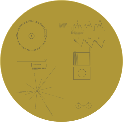 Voyager Golden Record cover diagram